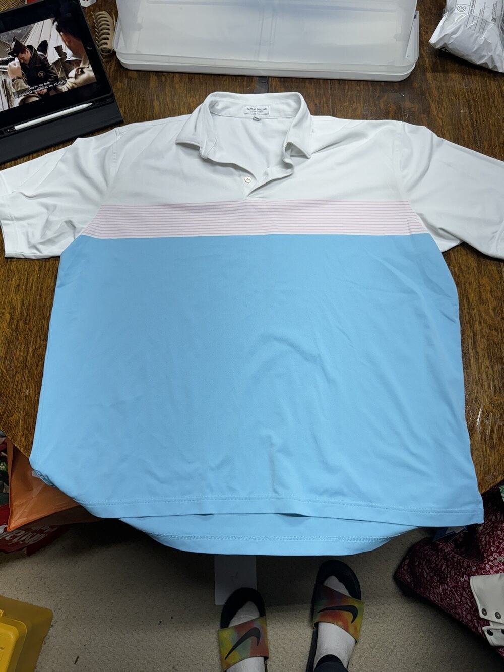 Peter Millar Shirt Mens XL Summer Comfort Golf Classic Casual Polo Athletic